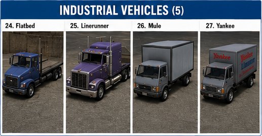 gta 3 vehicles