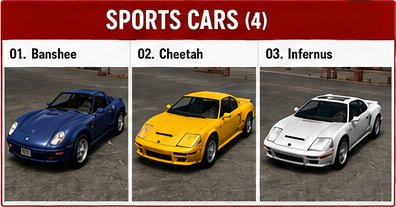 gta 3 vehicles