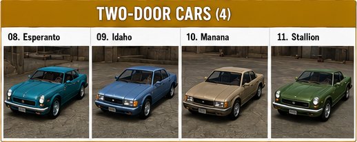 gta 3 vehicles
